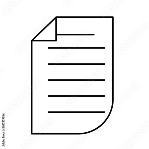 worksheet note paper icon symbol