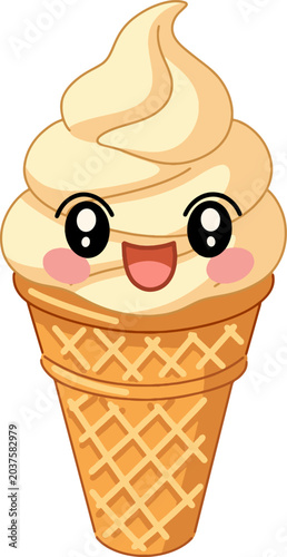 Cute Ice Cream Character Dessert