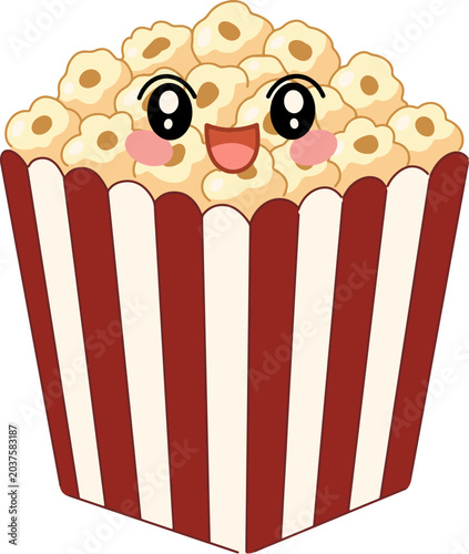 Cute Popcorn Character Snack Food