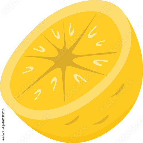 Lemon Vector Doodle Illustration, Cute Doodle