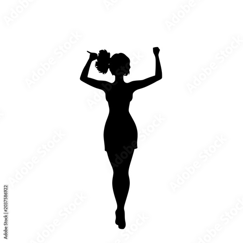 dancing girl silhouette