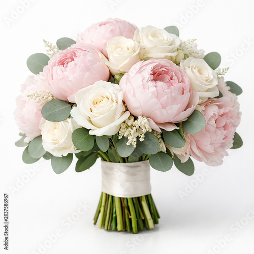 Elegant Peony and Rose Bouquet
