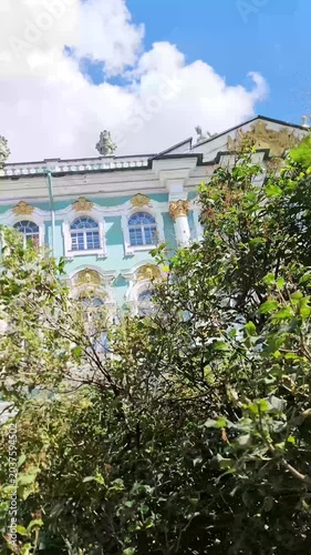 Walking around the famous Hermitage Museum in St Petersburg