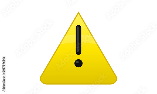 Yellow Warning Danger Icon Alert Caution Hazard Symbol