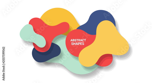 Abstract Shapes Background - Dynamic Organic Fluid Forms