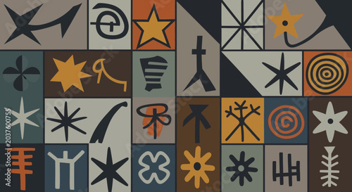 Abstract Symbols and Geometric Patterns