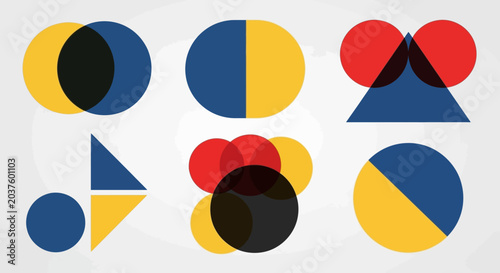 Geometric Shapes, Abstract Art, Overlay, Overlay Shapes, Geometric Composition