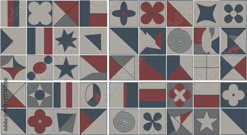 Geometric Background Pattern - Abstract Shapes and Colors