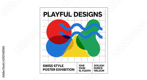 Swiss Style Poster Exhibition - Playful Designs