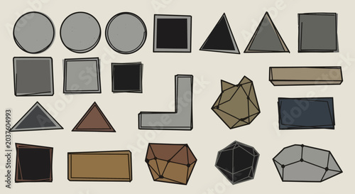 Geometric Shapes - Abstract Abstract Patterns and Forms