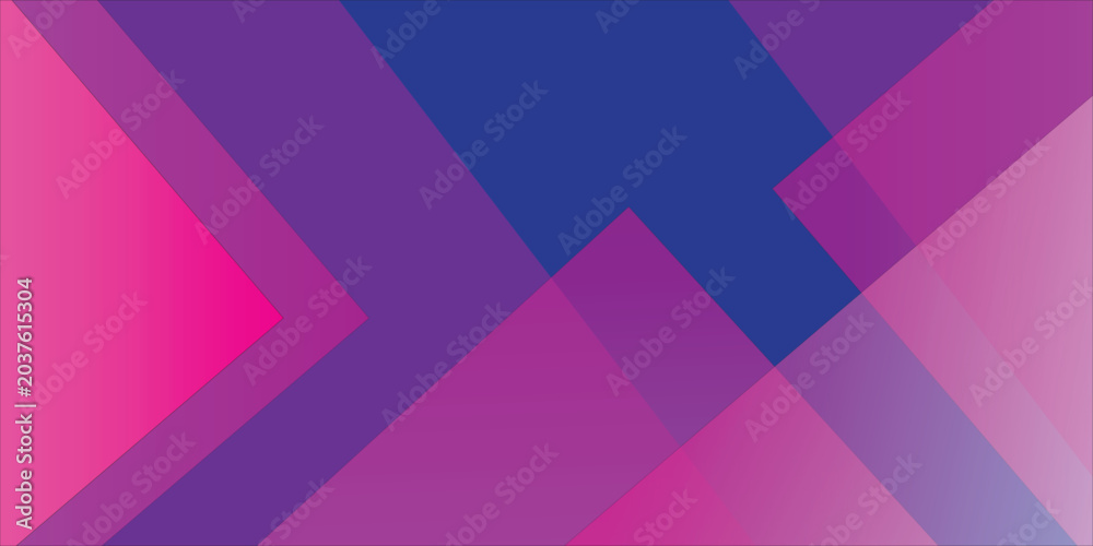 Obraz premium Abstract Pink Purple Blue Gradient Overlapping Chevron Pattern