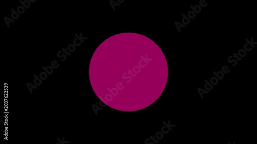 Simple abstract geometric shape transition animation with a simple circle to square effect for modern video projects. Loop flat design