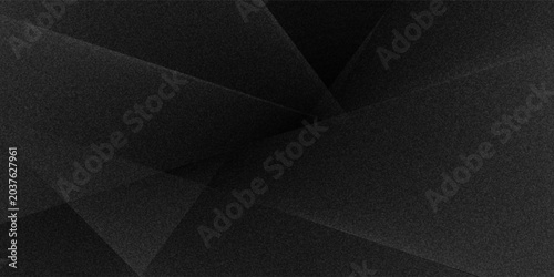 Quadro su tela Grey abstract curved wavy lines on black background