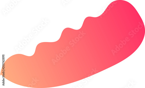 Konstfotografi colorful gradient blob organic freeform shape design elements