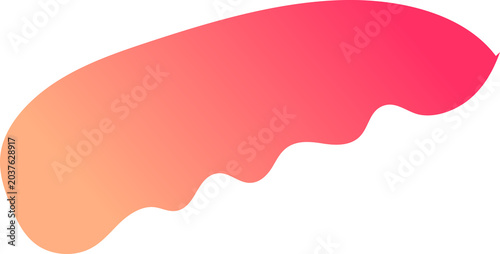 Εκτύπωση καμβά colorful gradient blob organic freeform shape design elements