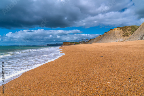 Fotografie Burton Bradstock Beach on the Jurassic Coast, Dorset, England UK