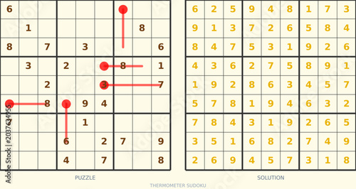 Tableau sur toile Sudoku puzzle grid