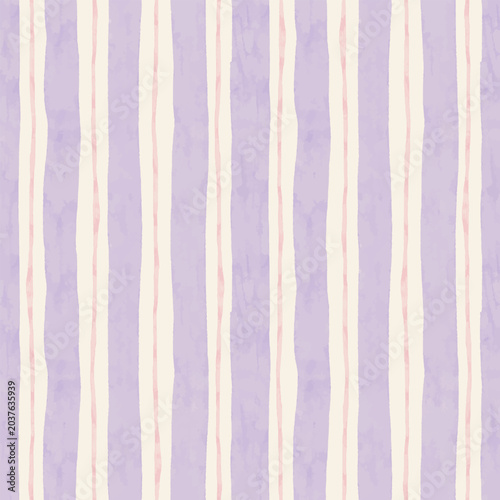 Seamless watercolor stripes pattern, pastel surface pattern design for fabric