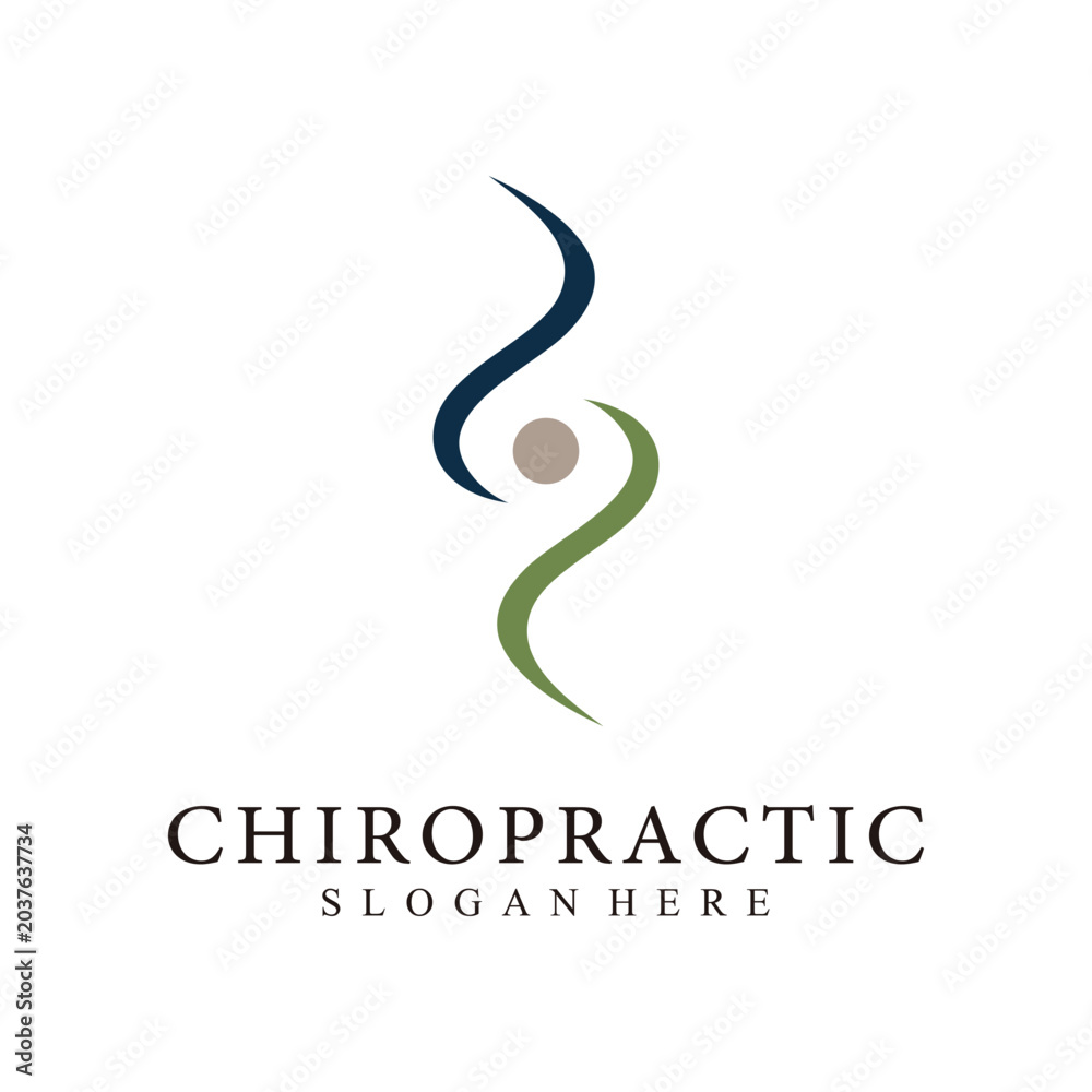 Fototapeta premium Minimal Wellness Vector Logo