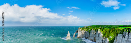 Bild auf Leinwand Falaises Klippen bei Étretat in der Normandie , Frankreich