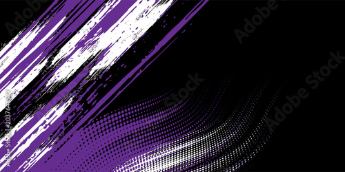 Obraz na płótnie car sticker pattern black purple brush wrap abstract banner sporty lines purple