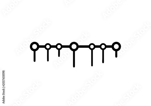 Detailed molecular structure diagram model.