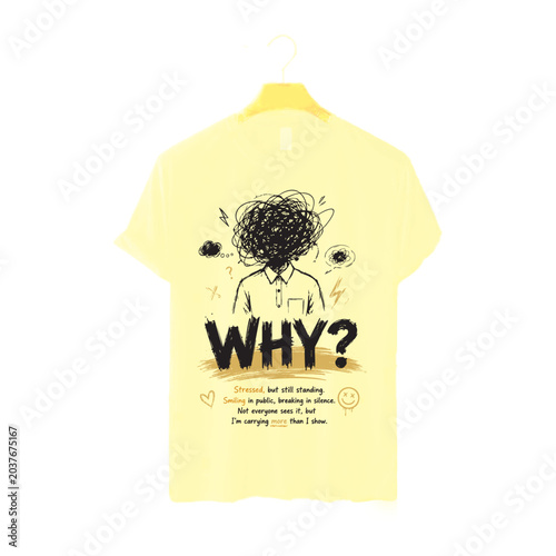 Bilde på lerret WHY? Oversized T-Shirt   Emotional Luxury