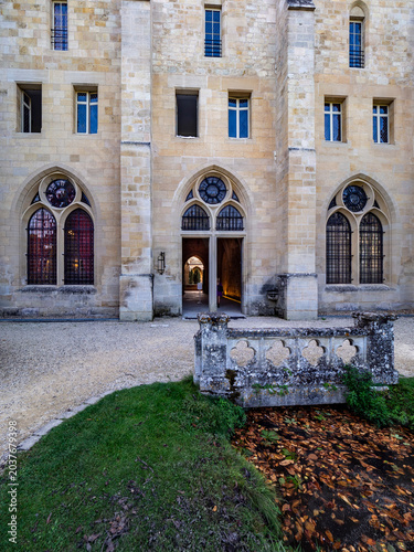 Canvastavla Royaumont Abbey, in Asnières‑sur‑Oise, France,  Gothic Cistercian monastery with