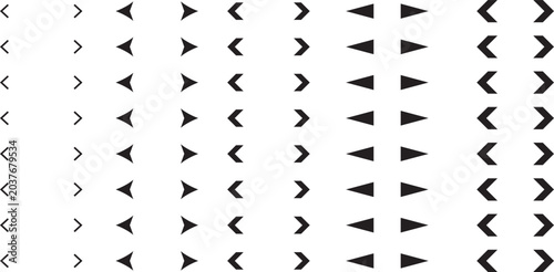 Obraz na płótnie Modern dual sided curve arrow symbols for website and mobile applications, inclu