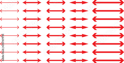 Konstfotografi Modern dual sided curve arrow symbols for website and mobile applications, inclu