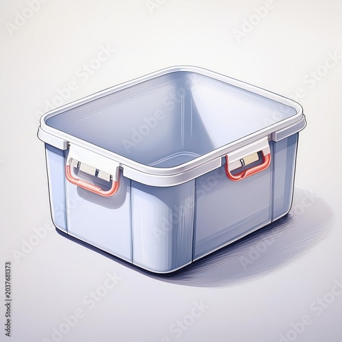 A modern storage container designed for efficient organization and easy access, perfect for various settings.