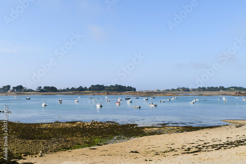 Magnifique paysage de mer à Port-Blanc Penvénan en Bretagne
