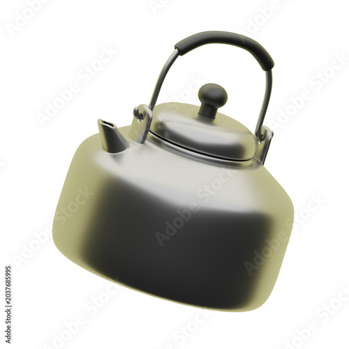 Photos Kettle 3d illustration