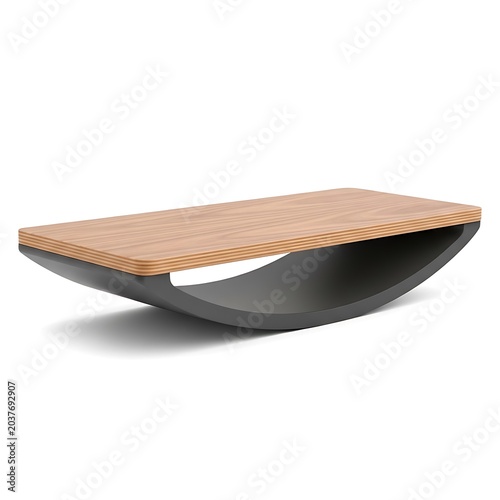 Modern wooden coffee table design.