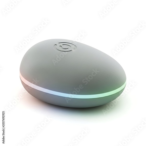Modern wireless smart speaker technology device.