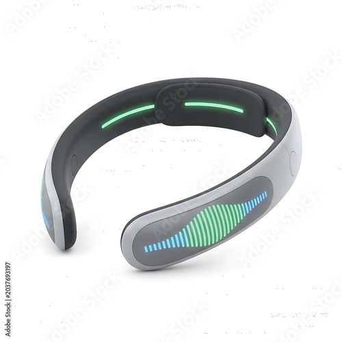 Smart wearable fitness tracker device technology.