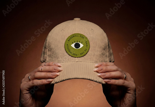 Corduroy Cap Mockup