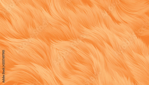 Valokuva Vibrant orange fur vector background