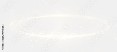 Φωτογραφία Futuristic blue spiral ring circular swirl vortex abstract glowing energy motion
