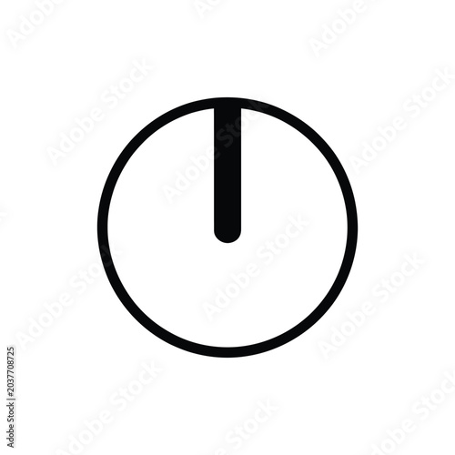 Architectural north arrow compass outline vector template for blueprint navigation and technical drawing design projects.
