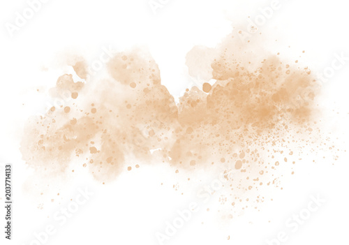 Watercolor stain decoration