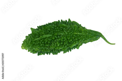 Foto Raw bitter melon tropical gourd vegetable on png background for kitchen design