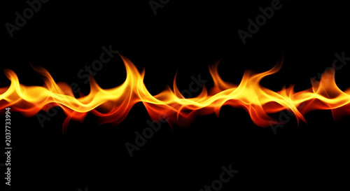Seamless fire flames background with vibrant orange and yellow colors dramatic and intense
