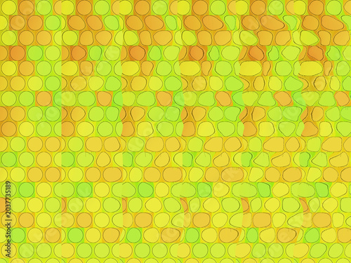 Fotografi Retro Lime Mosaic Stereogram Pattern with Organic Optical Depth Distortion Backg