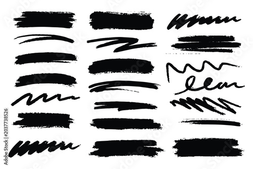 Cuadro en lienzo Ink splashes stencil very detailed collection