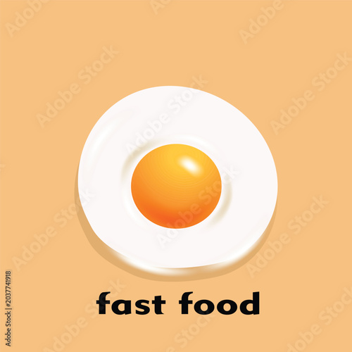 fried egg vector illustration commonly used in various designs