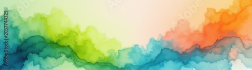 Abstract painting of a colorful background