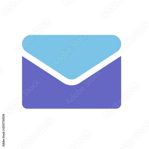 Flat Design Email Icon Vector Illustration
