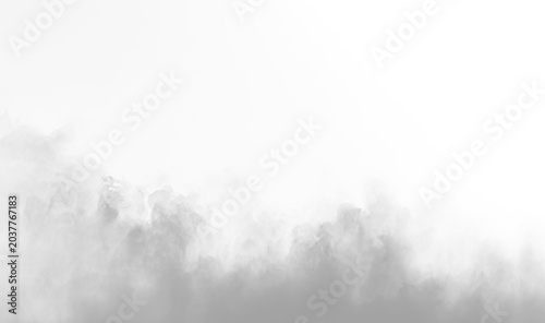 Obraz na plátne Cold mist vapor flowing abstract cinematic scene