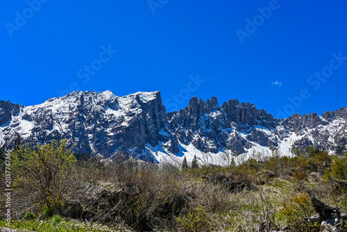 Cuadro en lienzo Dolomiten, Latemargruppe, Latemar, Latemarspitze, Karersee, Lago di Carezza, Ber